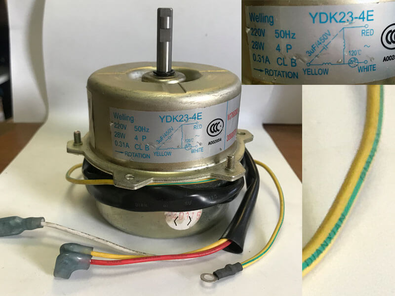 Двигатель (мотор) кондиционера YDK23-4E