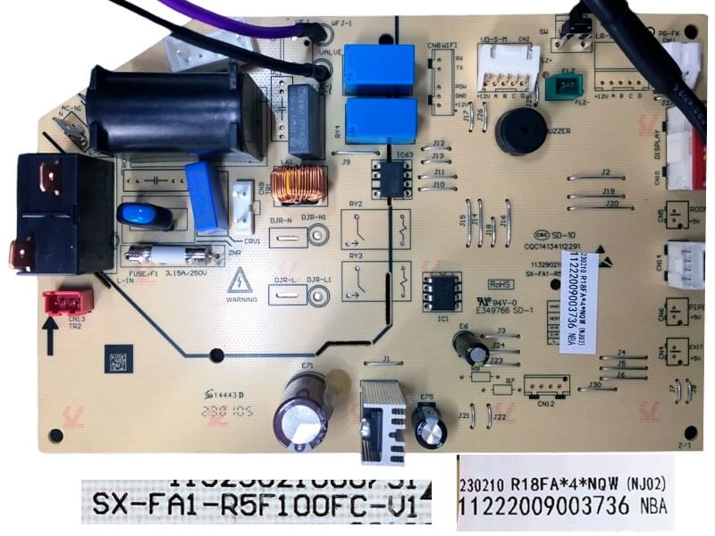 Плата управления кондиционером SX-FA1-R5F100FC-V1
